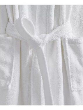 Arch Studio Women's Terry Bathrobe, White, Size Small NWT